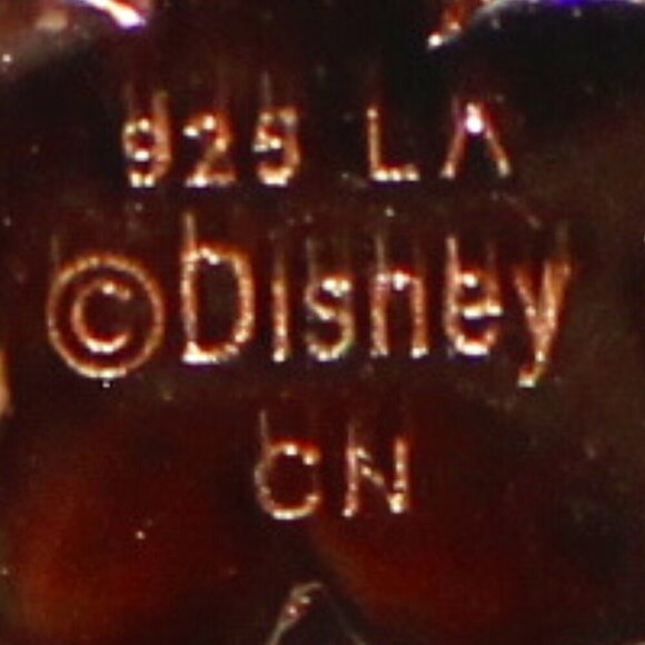 Sterling Silver LA Disney Floral Rose Gold Tone Minimalist Necklace - Picture 7 of 8